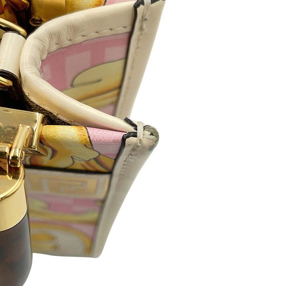 Fendi Handbag Fenderche Sunshine Shopper Mini Canvas 8BS051 2-way Shoulder Ba... - Picture 11 of 16